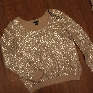 Sparkly sequins crewneck H&M sweater